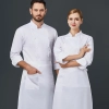 large size europe restaurant staff workwear uniform chef jacket Color White