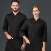 large size europe restaurant staff workwear uniform chef jacket