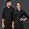 large size europe restaurant staff workwear uniform chef jacket