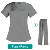 Europe America 2023 fashion summer thin fabric women nurse hospital work dentist helper work suits scrubs Color Color 10