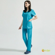 2025 Europe surgical medical care beauty salon workwear nurse scrubs suits jacket pant