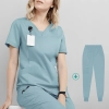 2023 hot sale stomatological hospital nurse scrub uniform suits long sleeve good fabric Color Color 8