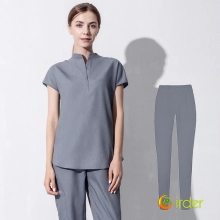 upgraded grey color medical scrubs suits jacket pant