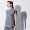 upgraded grey color medical scrubs suits jacket pant