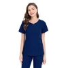 round collar zipper fit comfortable scrubs suits jacket pant nurse working uniform