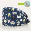 high quality cotton breathable printing cartoon nurse hat cap factory outlets Color Color 3