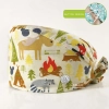 high quality cotton breathable printing cartoon nurse hat cap factory outlets