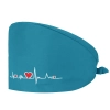 electrocardiogram print nurse hat cap opreation room wear hat