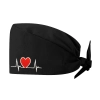 electrocardiogram print nurse hat cap opreation room wear hat Color Color 26