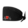 electrocardiogram print nurse hat cap opreation room wear hat