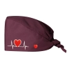 electrocardiogram print nurse hat cap opreation room wear hat Color Color 28