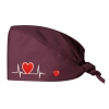 electrocardiogram print nurse hat cap opreation room wear hat