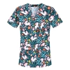 fashion cute cartoon animal fruit printing 100% cotton nurse work uniform scrubs suit jacket