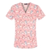 fashion cute cartoon animal fruit printing 100% cotton nurse work uniform scrubs suit jacket