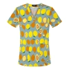 fashion cute cartoon animal fruit printing 100% cotton nurse work uniform scrubs suit jacket Color Color 13