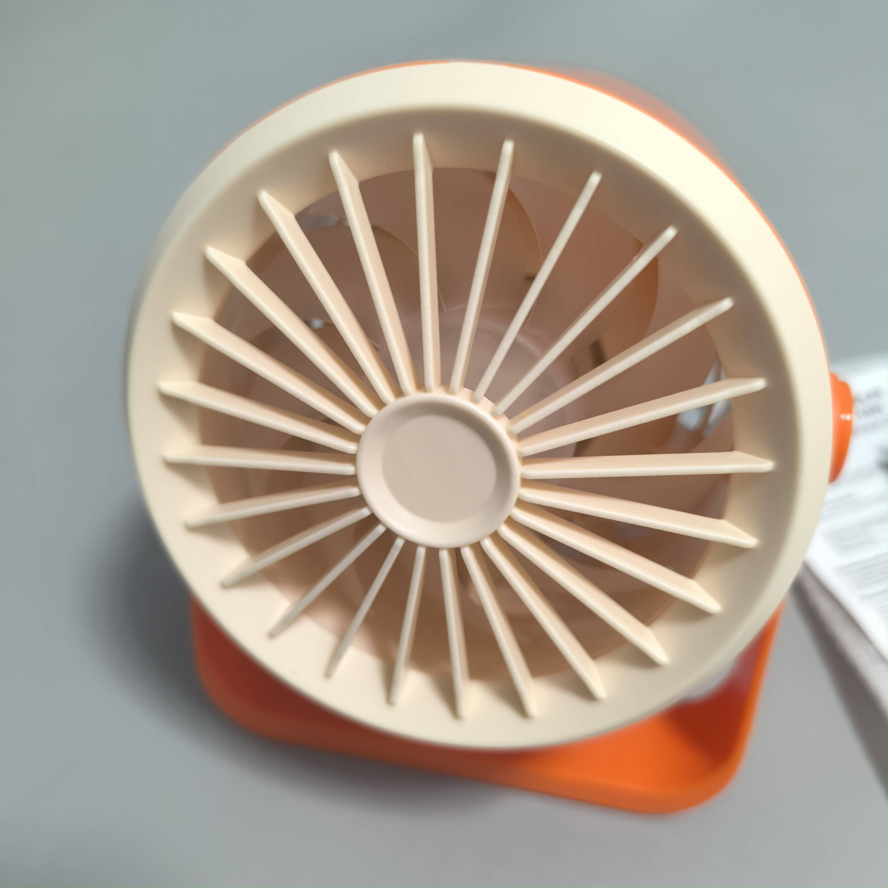 portable 360 degree rotating dc usb chargable desktop fan computer