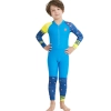 fashion zipper printing girl boy wet suit swimwear fast dry