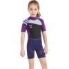 short sleeve good fabric girl children swimwear wetsuit for girl Color Color 2