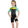 short sleeve good fabric girl children swimwear wetsuit for girl Color Color 3