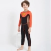 long sleeve cartoon character boy wetsuit swimwear Color orange+black