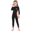 2023 light green patchwork high quality girl children swimwear wetsuit for girl