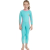 2023 light green patchwork high quality girl children swimwear wetsuit for girl