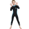 2023 light green patchwork high quality girl children swimwear wetsuit for girl