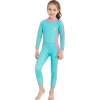 2023 light green patchwork high quality girl children swimwear wetsuit for girl