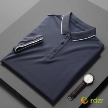 2025 fashion easy care breathable men tshirt business work polo shirt