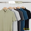 2025 fashion comfortable ice silk fabric men polo shirt  tshirt
