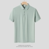 fashion high grade men tshirt polo business men clothes shirt Color lght green tshirt