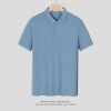 solid color formal business work man shirt tshirt work uniform Color dark blue polo