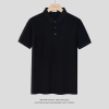 solid color formal business work man shirt tshirt work uniform Color black polo