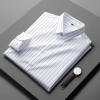 2023 smooth feeling upgrade fabric formal men shirt stripes men shirt Color white stripes shirt