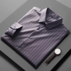 2023 smooth feeling upgrade fabric formal men shirt stripes men shirt Color purple stripes shirt