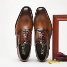 2025 new design business formal soft fabric Faux Leather shoes men's wedding shoes