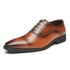 2025 Japanese style lace-up business formal soft fabric Faux Leather men shoes wedding shoes Color Color 2