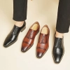 France design style lace-up business formal Three-joint oxford genuine Leather men shoes wedding shoes