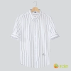 fashion casual stripes man shirt ice silk fabric shirt