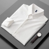 Korea design stripes men shirt business or casual shirt Color White