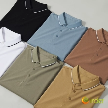 fashion PIQUE cotton solid men short sleeve tshirt polo