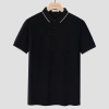 fashion PIQUE cotton solid men short sleeve tshirt polo