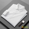 2022 new design line stripes young  man shirt work shirt