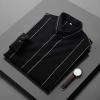 high grade fashion easy care fabric casual design men shirt work shirt Color Black