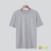 high quality short sleeve ice silk fabric tshirt polo Color Grey
