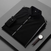 handsome non-iron autumn  winter new men's high-end luxury fashion striped shirt