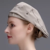 adjusable fashion high quality chef hat beret hat waiter hat Color Khaki