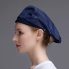 adjusable fashion high quality chef hat beret hat waiter hat Color Navy Blue