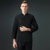 high quality cotton blends bread store chef jacket chef workwear Color Black