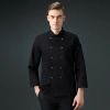 high quality cotton blends bread store chef jacket chef workwear Color Black